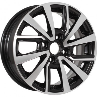 Диск KDW KD1430 14x5.5 4x100 ET40 DIA54.1 BLACK_FRONT_POLISHED