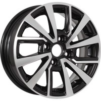 Диск KDW KD1430 14x5.5 4x98 ET35 DIA58.6 BLACK_FRONT_POLISHED