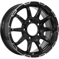 Диск KDW KD1660 16x6.5 5x139.7 ET40 DIA98 BLACK_FRONT_POLISHED