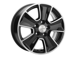 Диск Khomen 1601 16x6.5 5x114.3 ET46 DIA67.1 BLACK-FP