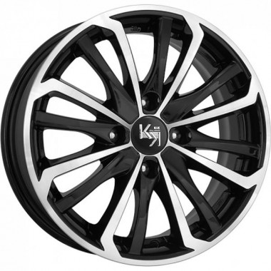 Диск K&K Рим 15x6 4x100 ET25 DIA67.1 АЛМАЗ ЧЕРНЫЙ