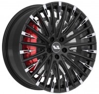 Диск VISSOL F-1945 21x9 5x120 ET45.5 DIA62.5 GLOSS BLACK WITH MACHINED FACE