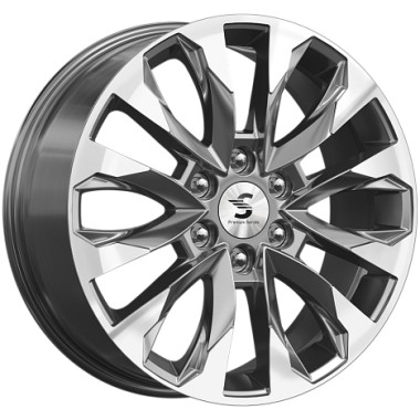 Диск Premium Series КР007 20x8 6x139.7 ET38 DIA67.1 DIAMOND GLOSS GRAPHITE