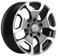 Диск Khomen 1725 17x6.5 5x139.7 ET35 DIA98.5 GRAY Диск Khomen 1725 17x6.5 5x139.7 ET35 DIA98.5 GRAY