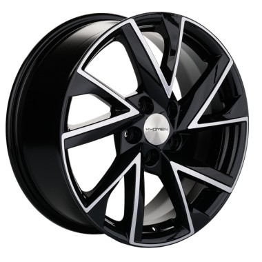 Диск Khomen 1714 17x7 5x108 ET43 DIA65.1 BLACK-FP