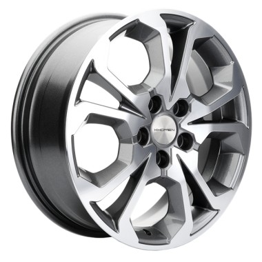 Диск Khomen 1711 17x6.5 5x114.3 ET50 DIA64.1 GRAY-FP