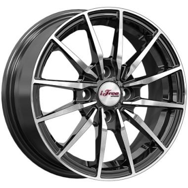 Диск iFree Финчер 14x5.5 4x100 ET43 DIA60.1 БЛЭК ДЖЕК