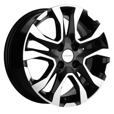Диск Khomen 1503 15x6 4x100 ET39 DIA56.6 BLACK-FP
