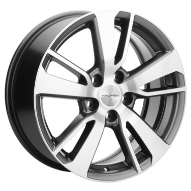Диск Khomen 1704 17x7 5x114.3 ET43.5 DIA67.1 GRAY-FP