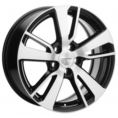 Диск Khomen 1704 17x7 5x114.3 ET43.5 DIA67.1 BLACK-FP