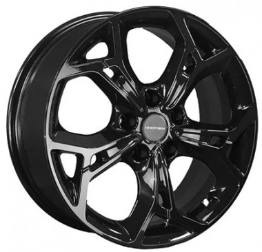 Диск Khomen 1702 17x7 5x110 ET45 DIA67.1 BLACK