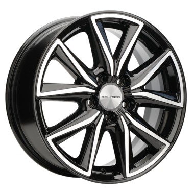 Диск Khomen 1706 17x7 5x108 ET50 DIA63.35 BLACK-FP