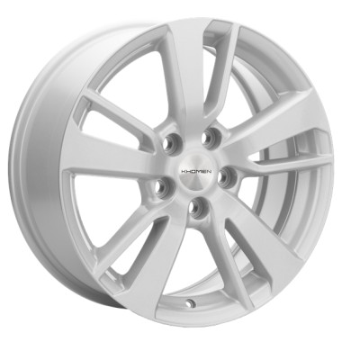 Диск Khomen 1704 17x7 5x114.3 ET37 DIA66.5 F-SILVER