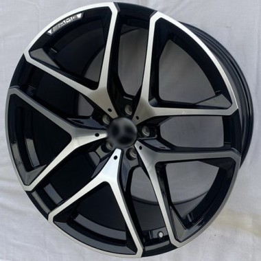 Диск Replica FR MB 528 21x10 5x112 ET54 DIA66.6 BLACK MACHINED FACE