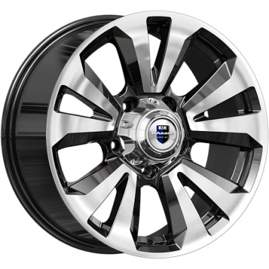 Диск K&K Ла-Пас (КС897) 18x8 5x139.7 ET30 DIA108.5 АЛМАЗ ЧЕРНЫЙ
