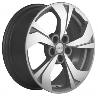 Диск Khomen 1724 17x7 5x114.3 ET48 DIA67.1 F-SILVER-FP