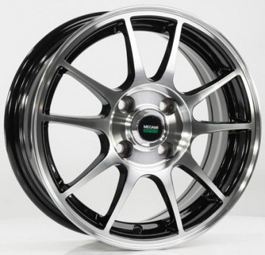 Диск Megami MGM-5 14x6 4x100 ET35 DIA73.1 BKF