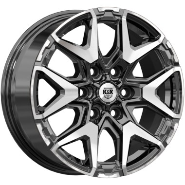Диск K&K Гангут (КС1176) 18x7.5 6x139.7 ET50 DIA92.5 АЛМАЗ ЧЕРНЫЙ