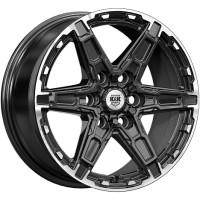 Диск K&K Дистрикт 18x8 6x114.3 ET46 DIA67.1 ЧЁРНЫЙ БРИЛЛИАНТ