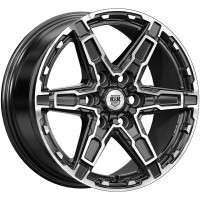 Диск K&K Дистрикт 18x8 6x139.7 ET30 DIA106.1 АЛМАЗ ЧЕРНЫЙ