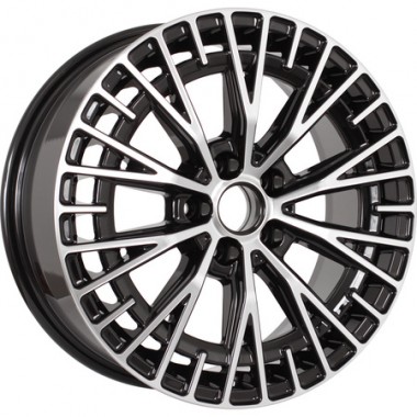 Диск KDW KD1730 17x7 5x114.3 ET45 DIA67.1 BLACK_FRONT_POLISHED