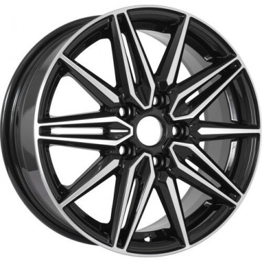 Диск KDW KD1670 16x6.5 5x108 ET50 DIA63.35 BLACK_FRONT_POLISHED