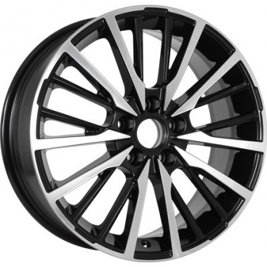 Диск KDW KD1740 17x7 5x114.3 ET45 DIA67.1 BLACK_FRONT_POLISHED