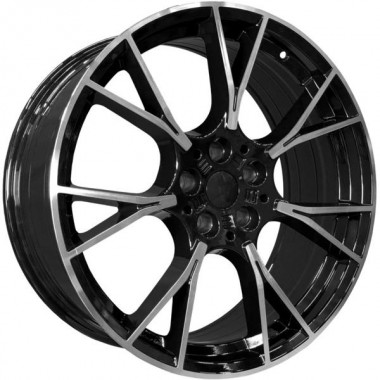 Диск PDW 5407 19x8.5 5x112 ET25 DIA66.6 GLOSS BLACK MACHINE FACE
