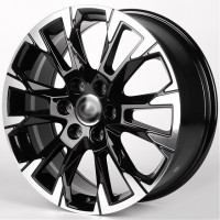 Диск IWheel IVF-3159 20x8 6x139.7 ET55 DIA95.1 ЧЁРНЫЙ ГЛЯНЦЕВЫЙ + ПОЛИРОВАННЫЕ СПИЦЫ