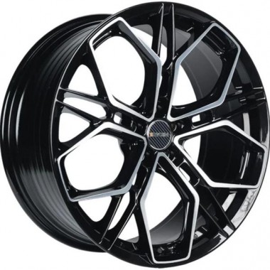 Диск INCH FA8534 20x8.5 5x120 ET45 DIA59.5 GLOSS BLACK MACHINED FACE