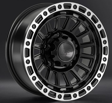 Диск LS wheels LS1386 15x7 5x139.7 ET0 DIA108.1 BKSL