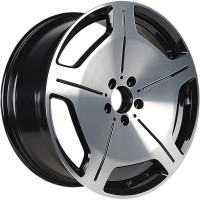 Диск INCH ULF-R20 20x8.5 5x112 ET36 DIA56 BLACK MACHINE FACE+MILLING SPOKES BEFORE PAINTING