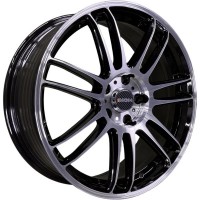 Диск INCH FA8535 18x7 5x114.3 ET45 DIA66.1 GLOSS BLACK MACHINED FACE