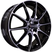 Диск INCH FA8537 17x6.5 5x108 ET33 DIA60.1 GLOSS BLACK MACHINED FACE