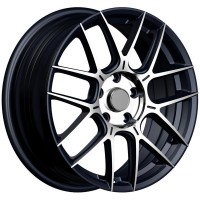 Диск INCH FA8541 17x7 4x100 ET41 DIA60.1 GLOSS BLACK MACHINED FACE