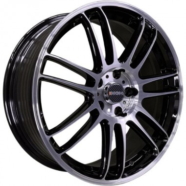 Диск INCH FA8535 18x7 5x114.3 ET35 DIA60.1 GLOSS BLACK MACHINED FACE